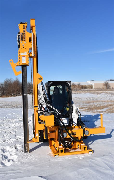 skid steer guardrail posts